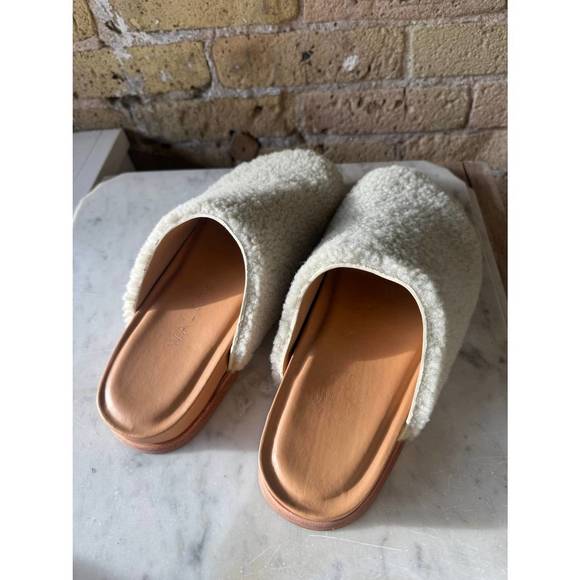 NEW WAL & PAI women's ogden shearling clogs in slide